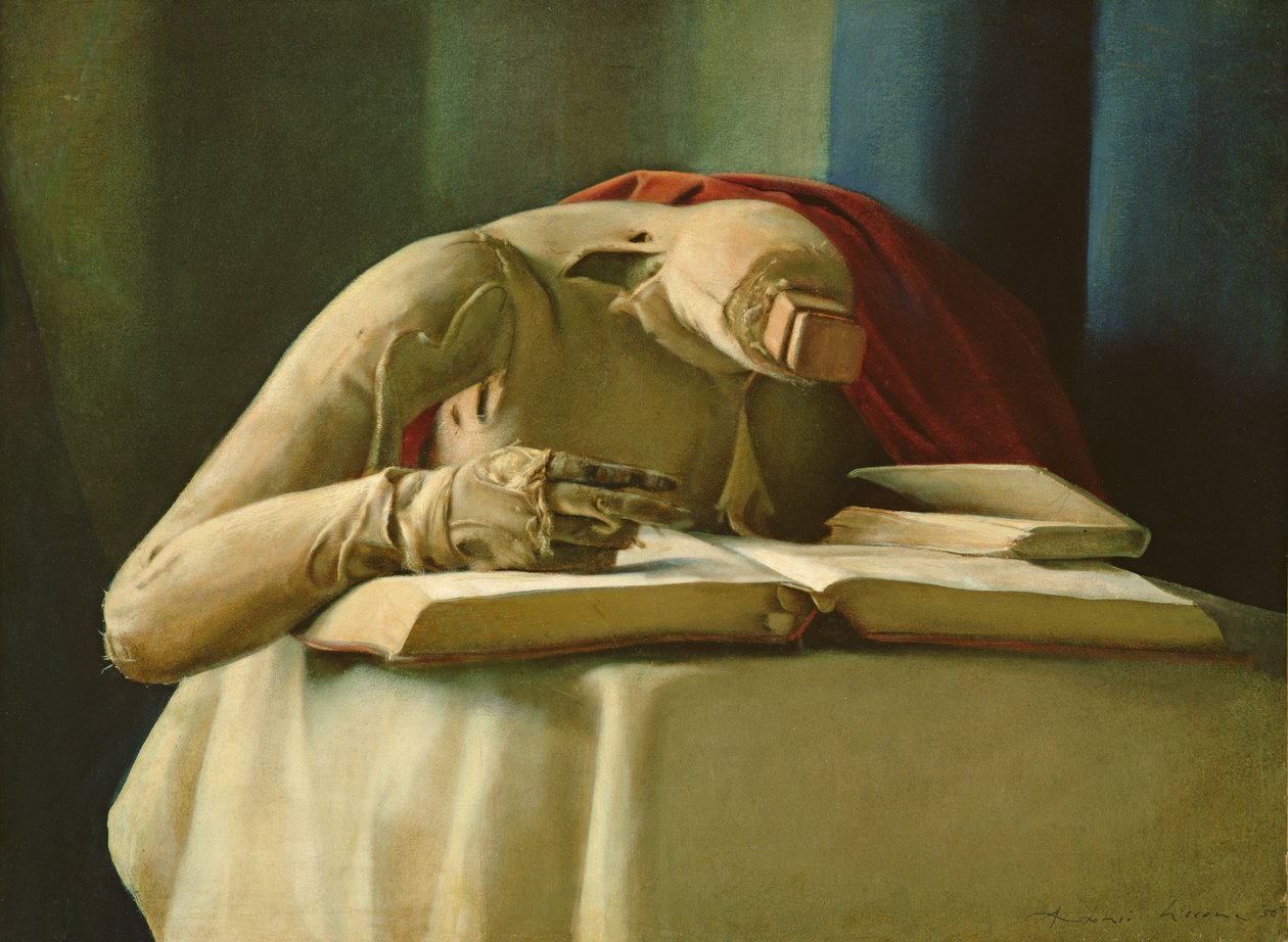 Mannequin, Annigonis Studio, 1958 (olietempera på lærred) af Antonio Ciccone