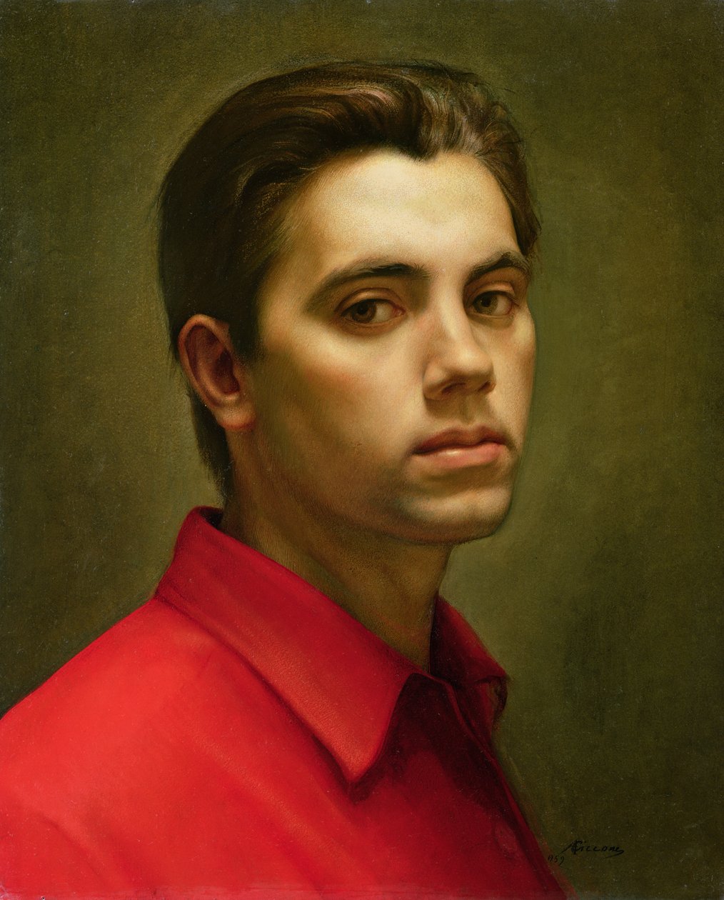 Selvportræt, 1959 (olie på tempera) af Antonio Ciccone
