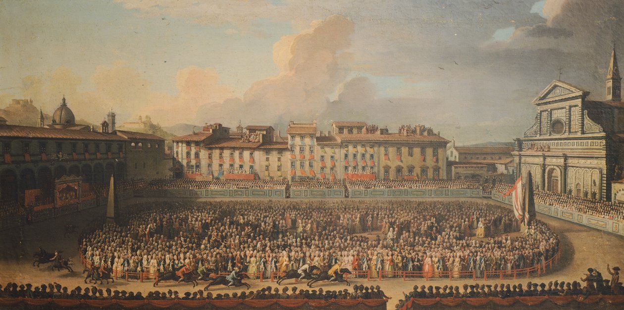 Racen af de berberiske heste af Antonio Cioci or Ciocchi