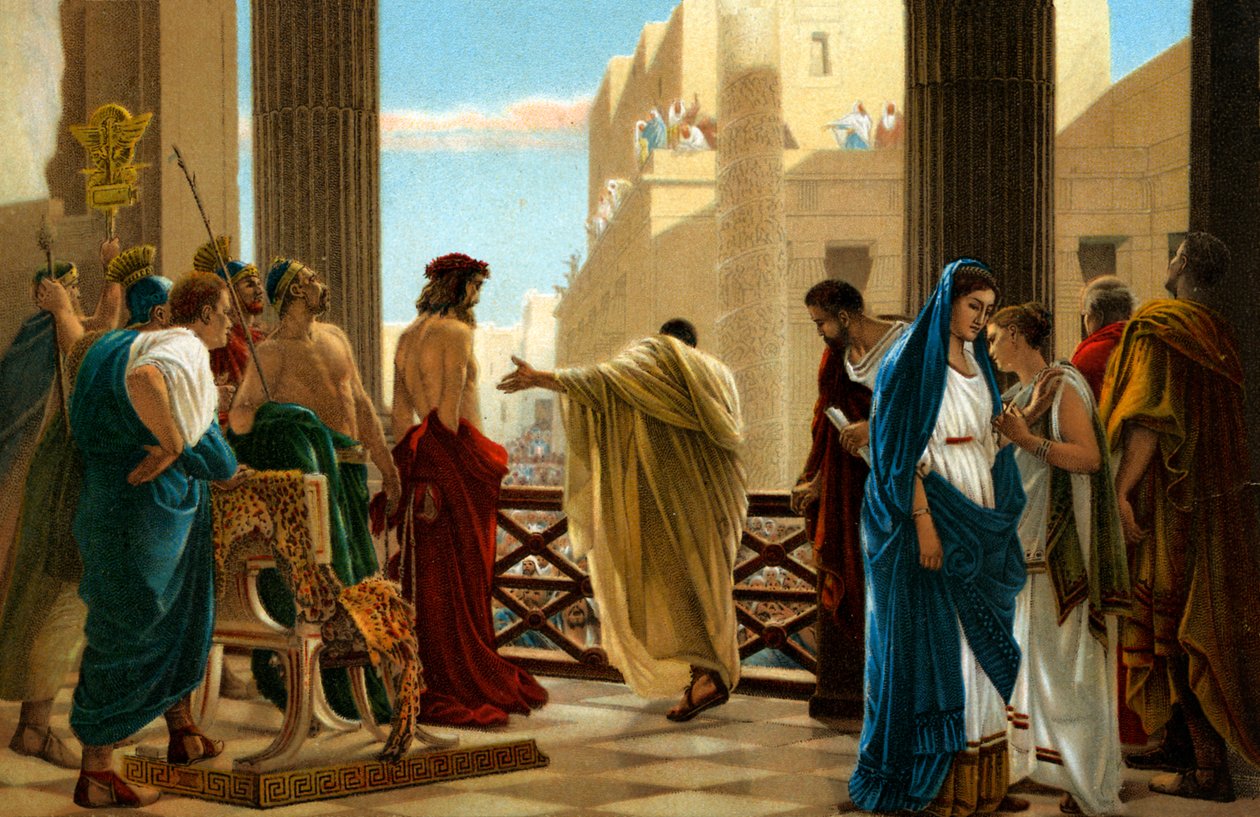 Ecce Homo, efter maleri af Antonio Ciseri -Bible af Antonio Ciseri