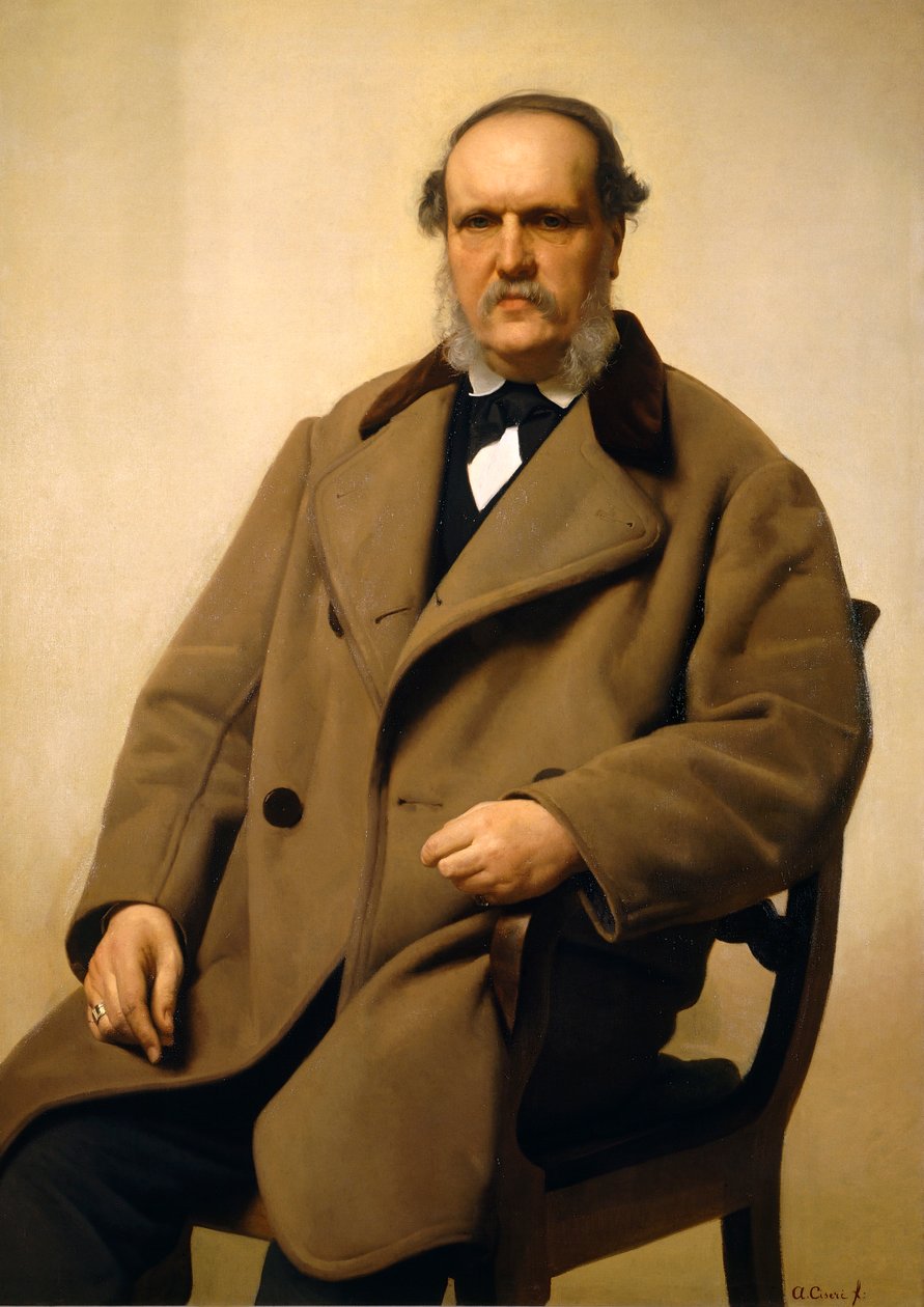 Portræt af Antonio Tommasi af Antonio Ciseri (1821-1891), olie på lærred af Antonio Ciseri