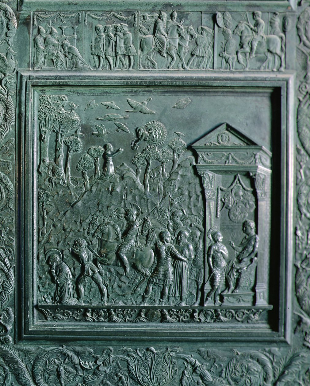 Halshugningen af St. Paul, detalje fra 