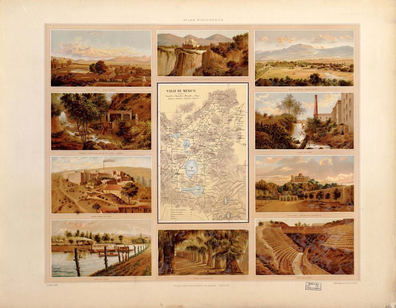 Malerisk og historisk atlas over De Forenede Mexicanske Stater. LOC 2008621671-15 af Antonio García Cubas
