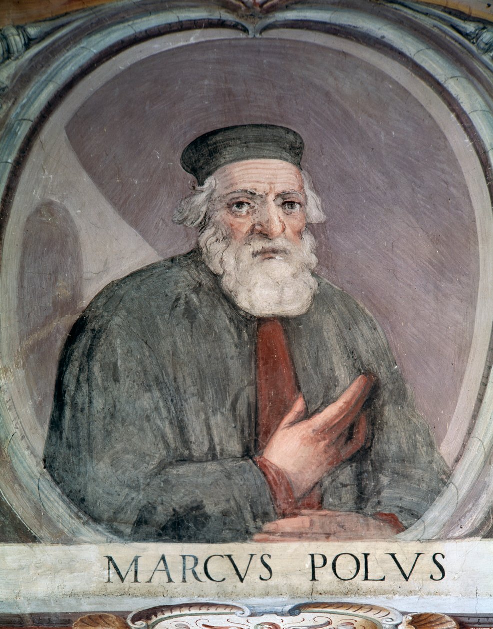 Portræt af Marco Polo af Antonio Giovanni de Varese