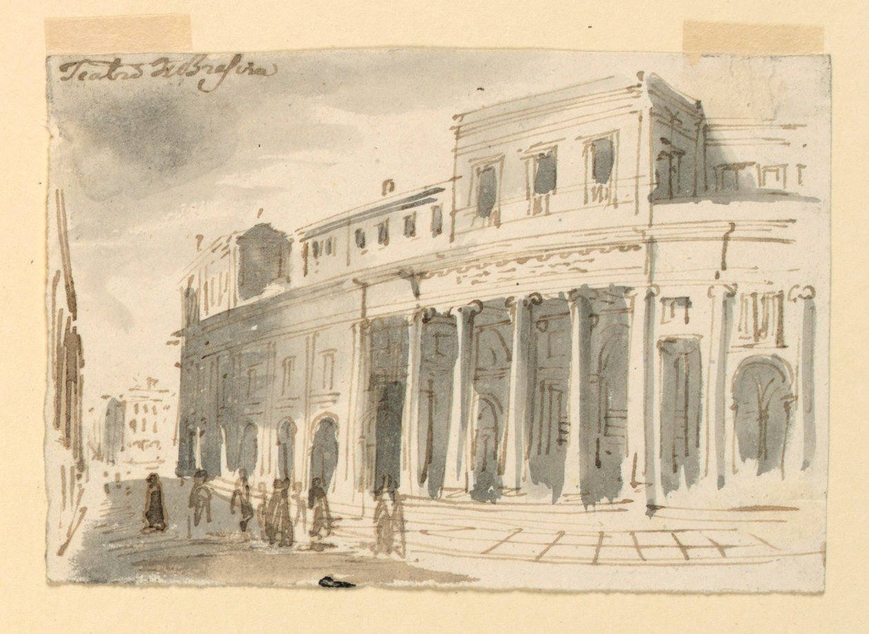 Eksteriør, Teater i Brescia af Antonio Giuseppe Basoli