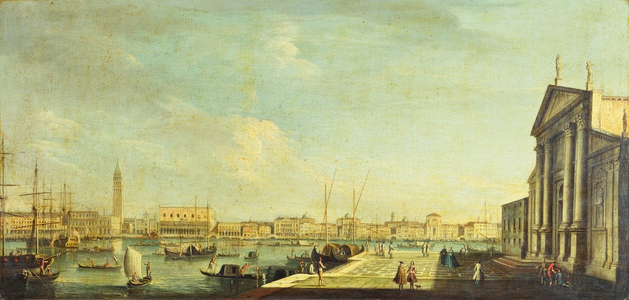 Bacino di San Marco, Venedig (olie på lærred) af Antonio Joli