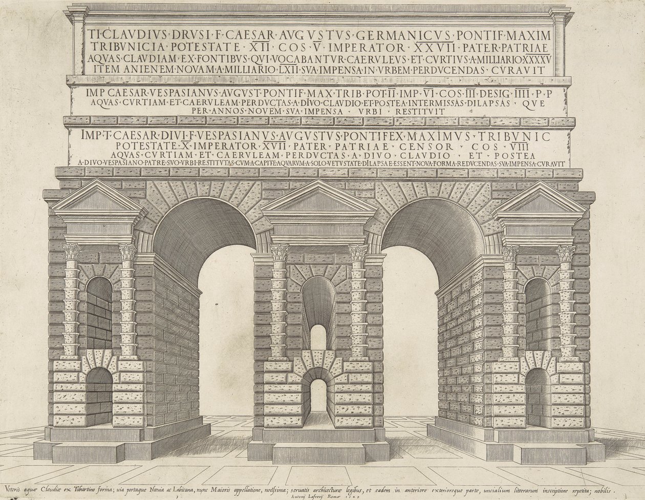 Spejl af romersk storhed af Antonio Lafreri