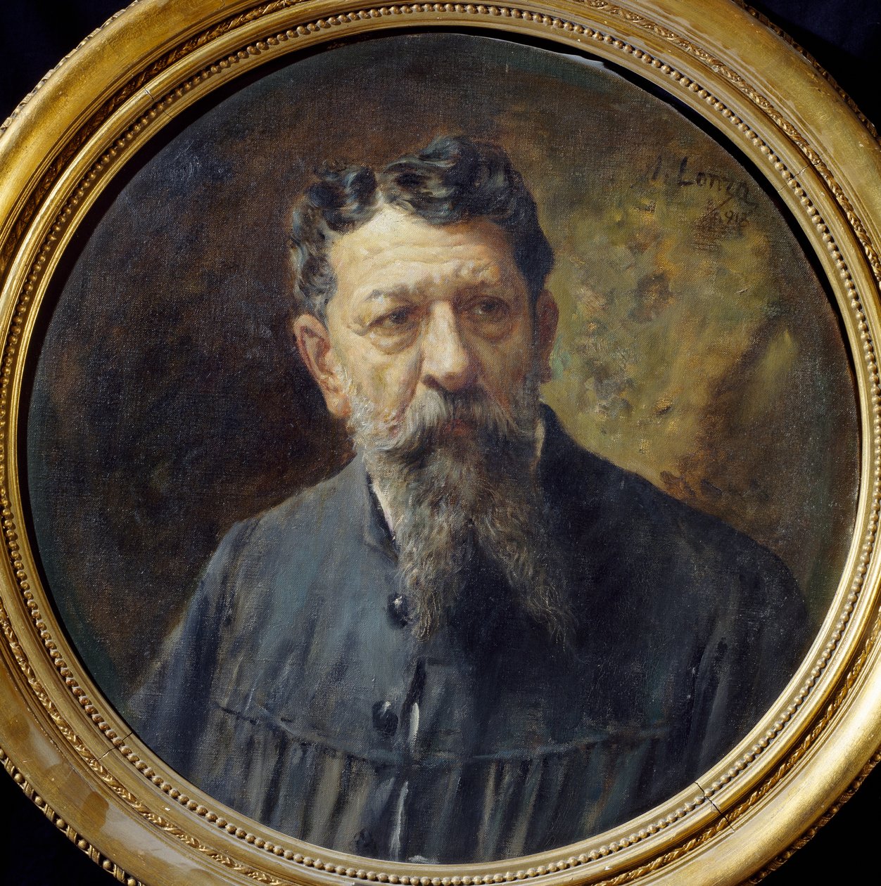 Portræt af maleren Scomparini, af Antonio Lonza (1846-1918) af Antonio Lonza