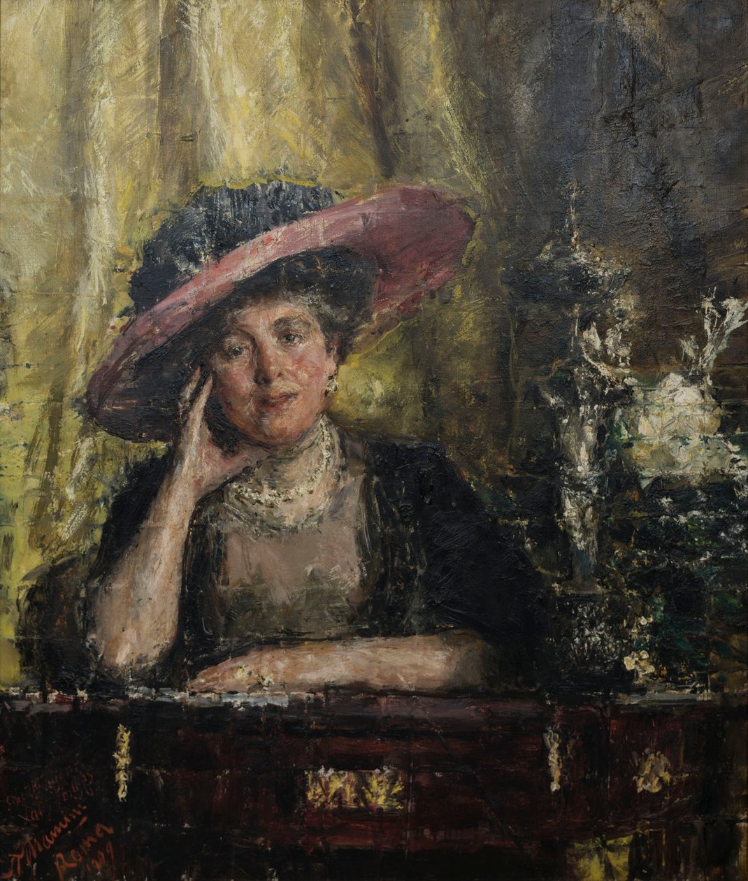 Lady Phillips, 1909. af Antonio Mancini