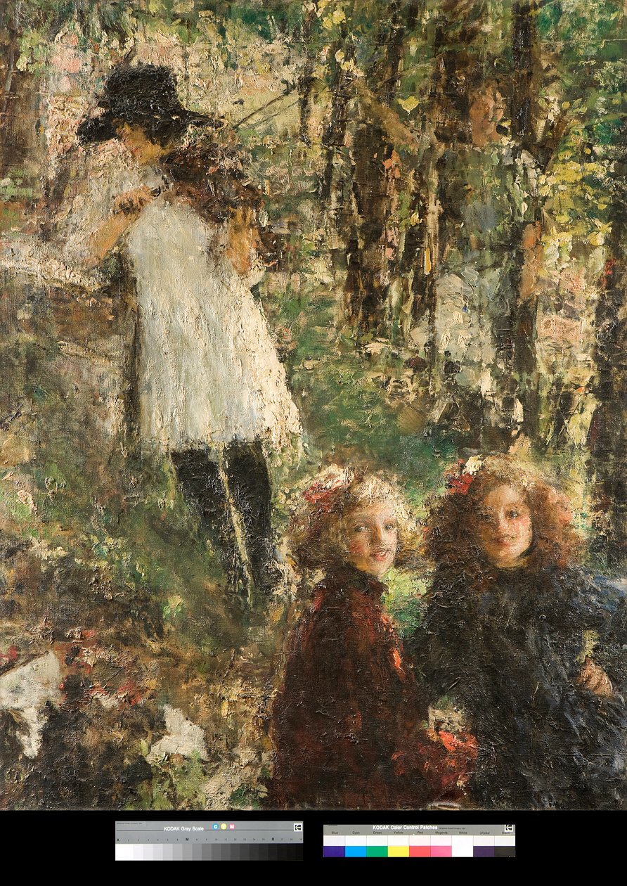 Refleksioner (refleksioner) Maleri af Antonio Mancini (1852-1930) 1920 Privat samling af Antonio Mancini