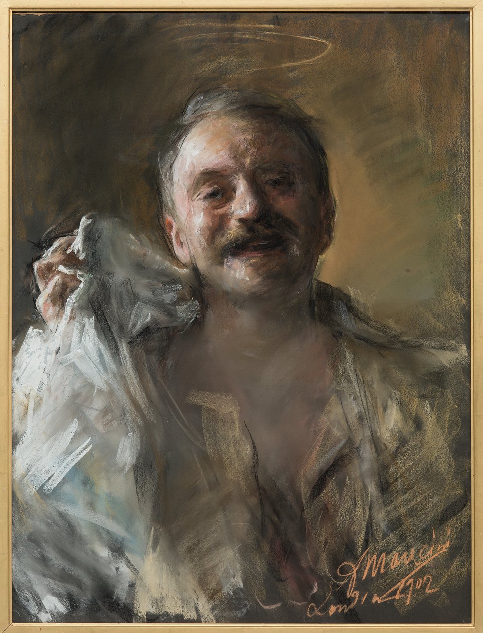 Selvportræt af Antonio Mancini