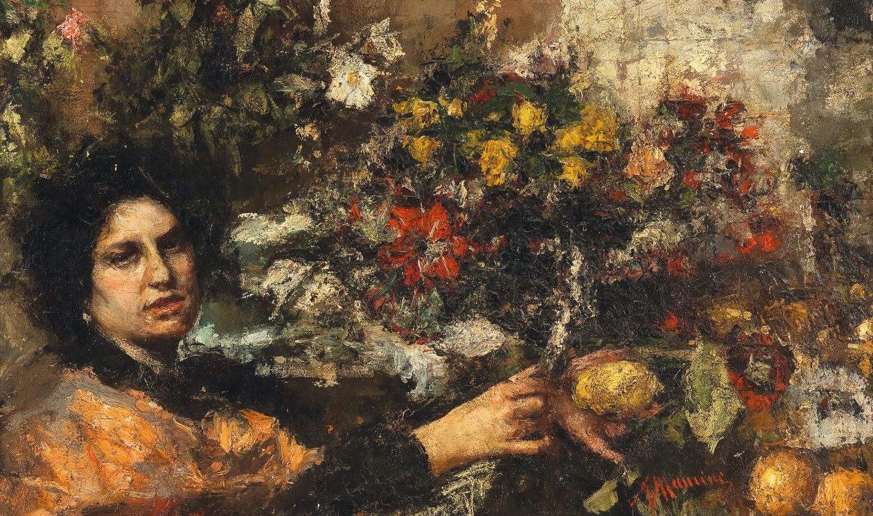 Blomstersælgeren af Antonio Mancini