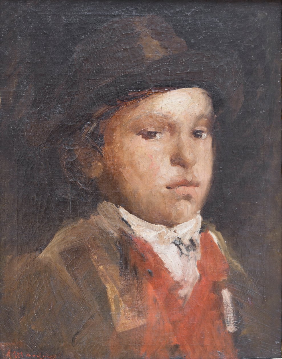 Hyrdedrengen, ca. 1867 (olie på lærred) af Antonio Mancini