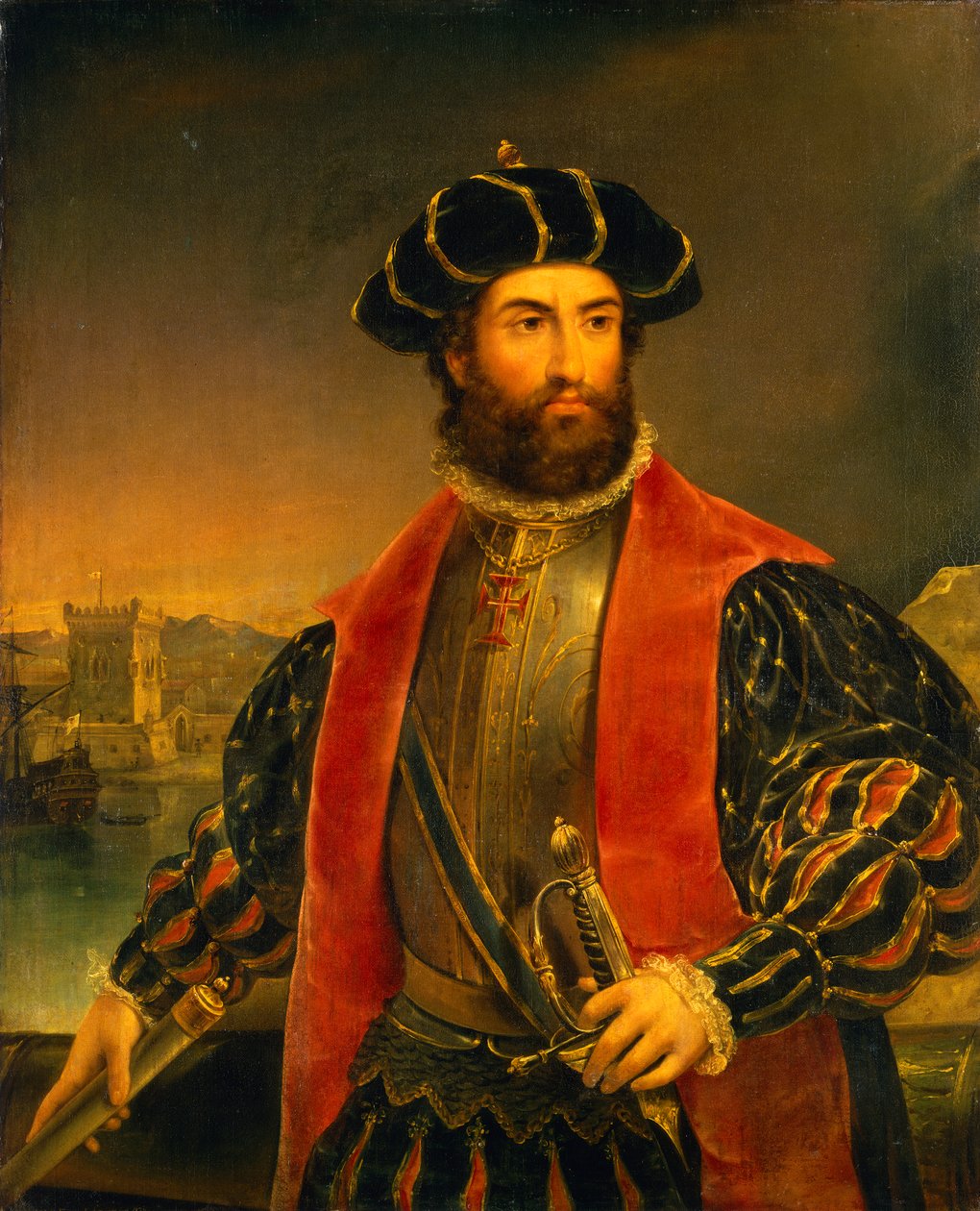 Vasco da Gama (ca. 1460-1524) af Antonio Manuel da Fonseca