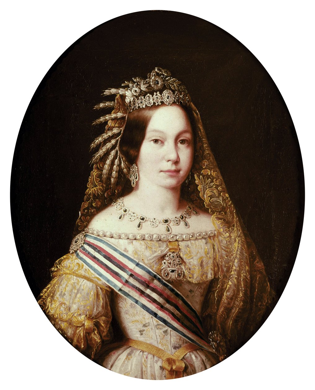 Portræt af Isabella II, dronning af Spanien af Antonio María Esquivel y Suárez de Urbina