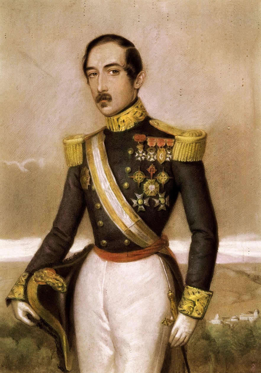 Portræt af militæret Manuel Gutierrez de la Concha e Irigoyen (1806-1874) af Antonio María Esquivel y Suárez de Urbina