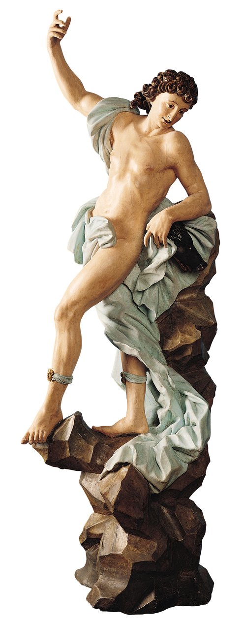 Meleager (polykromt træ) af Antonio Maria Maragliano