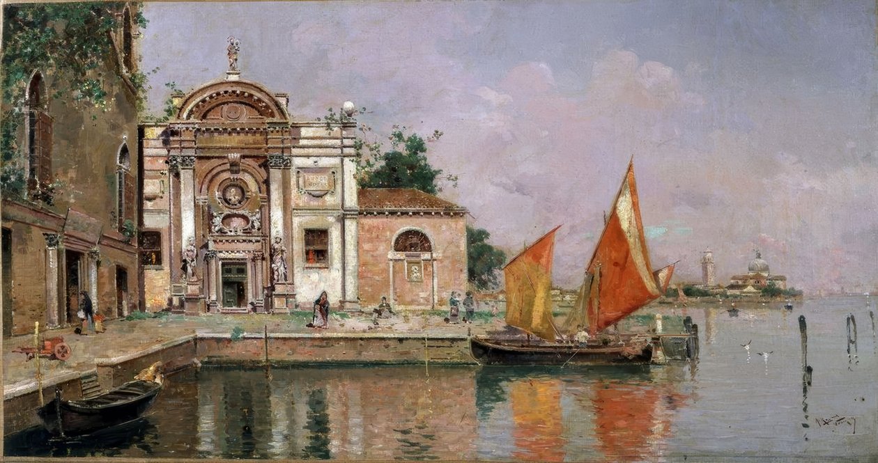 Udsigt over Venedig af Antonio Maria de Reyna Manescau