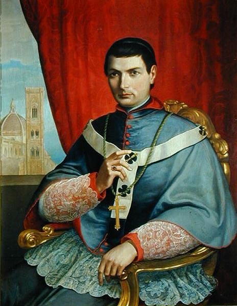 Portræt af Monsignor Giovacchino Lamberti, ærkebiskop af Firenze af Antonio Marini