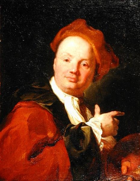 Selvportræt (olie på lærred) af Antonio Marini