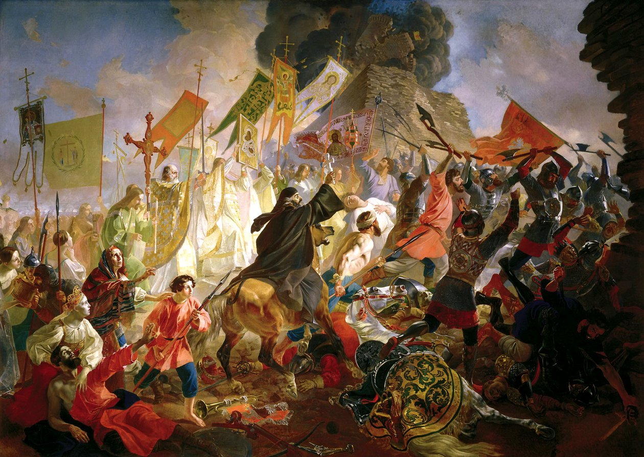 Belejringen af Pskov af Stephen Báthory i 1581, 1839-1843 af Antonio Molinari