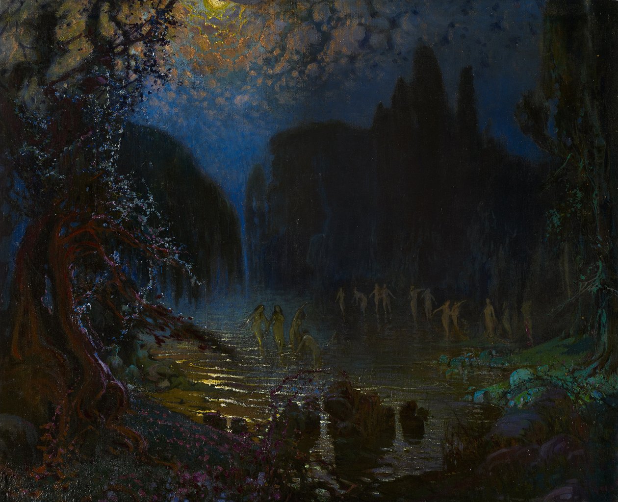 Badning af nymferne af Antonio Munoz Degrain