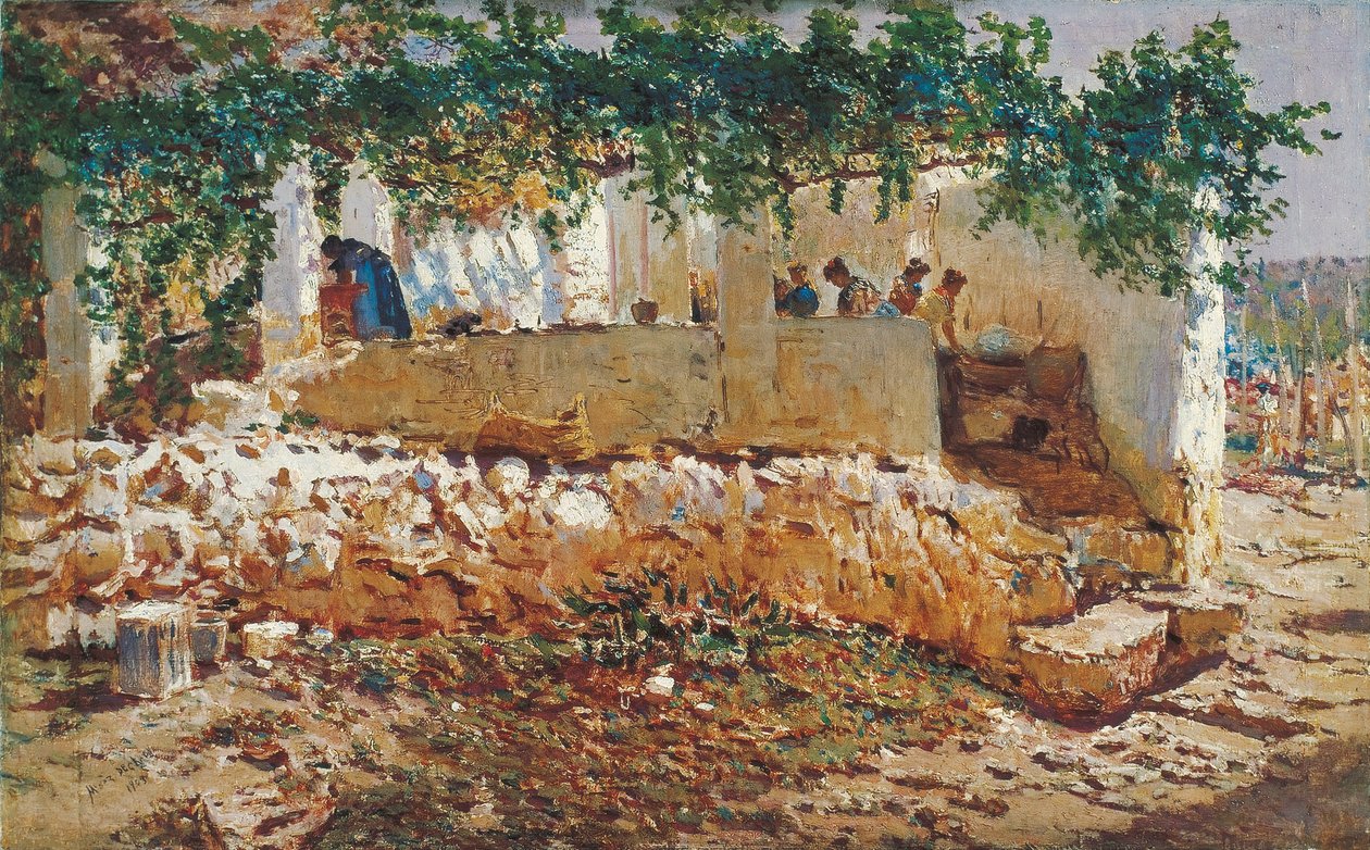 Vaskekvinder af Antonio Munoz Degrain