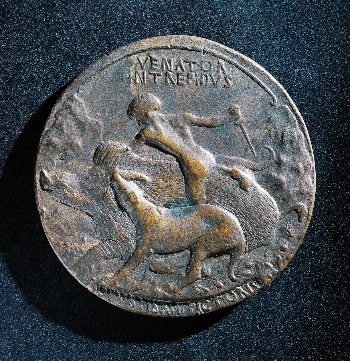 Bronzemedalje af Alfonso V af Aragon (1394-1458) af Antonio Pisanello