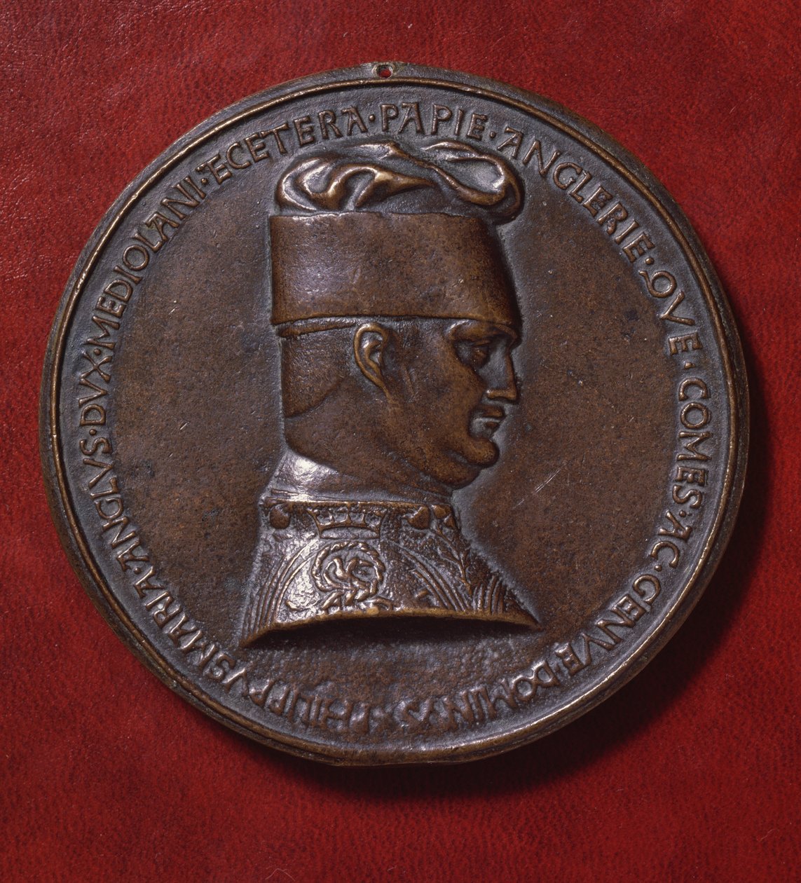 Bronzemedalje af Filippo Maria Visconti (1392-1447), bagside, designet i 1441 af Antonio di Puccio Pisano, kendt som Pisanello (ca. 1395-1455), diameter 10,20 cm af Antonio Pisanello