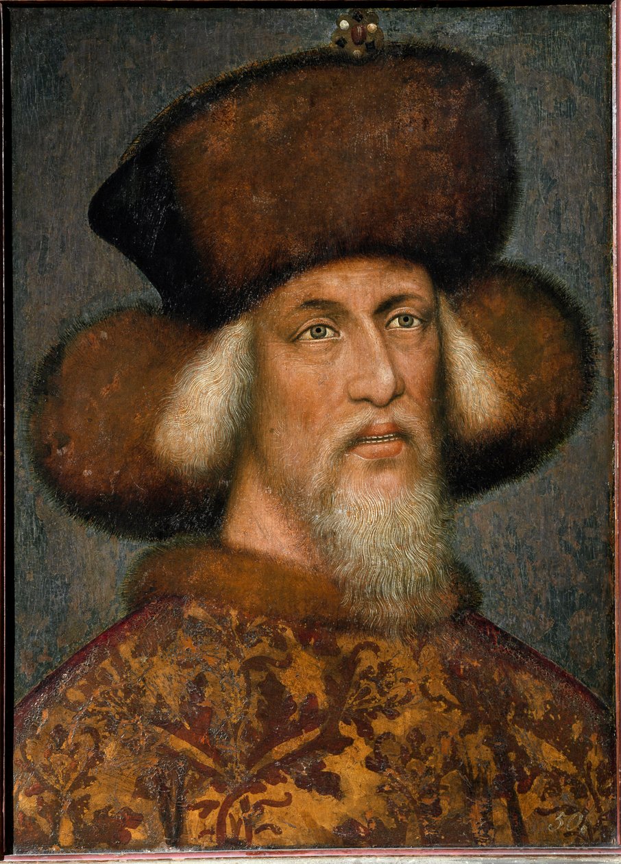 Portræt af Sigismund I af Det Hellige Rige af Antonio Pisanello
