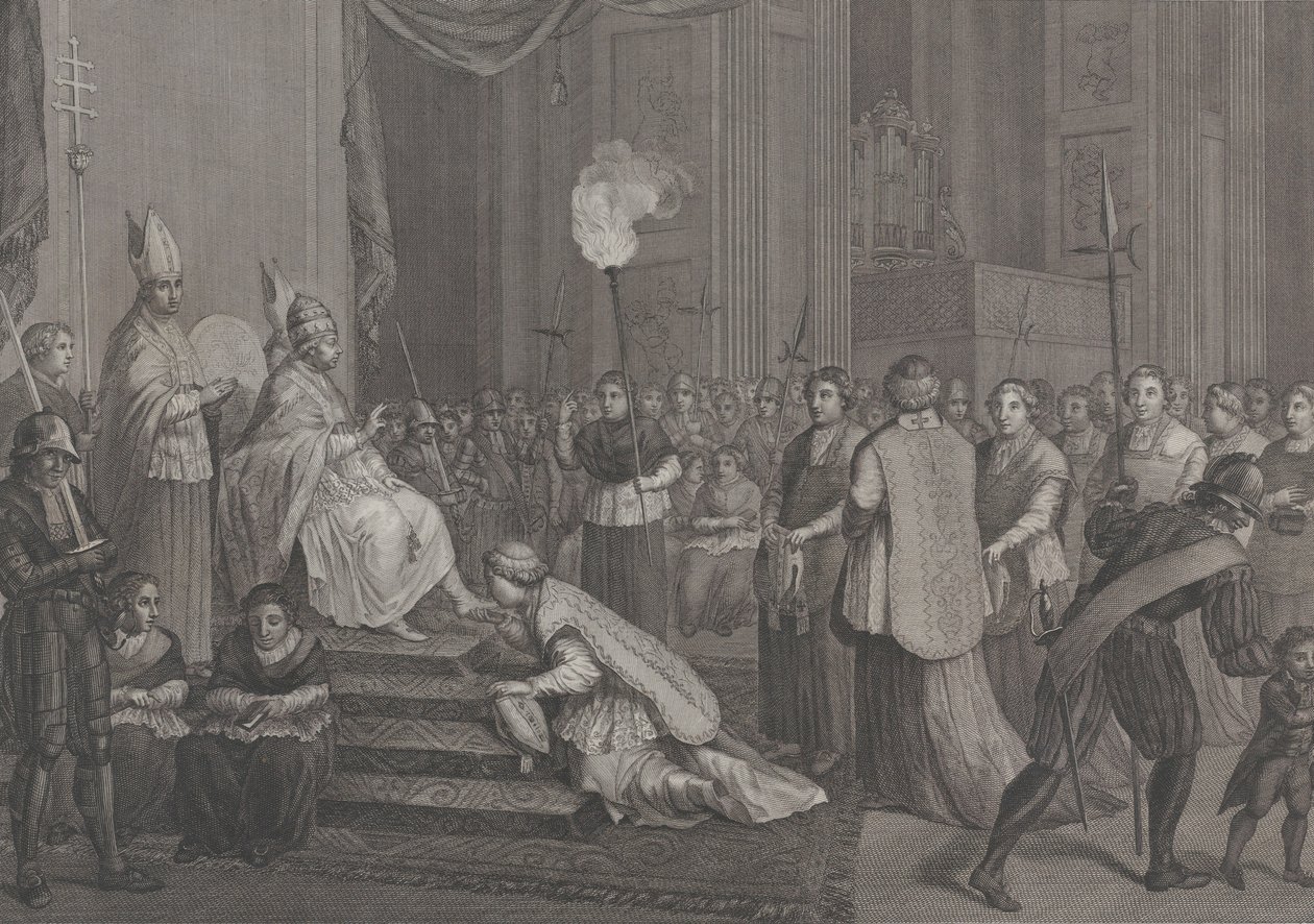 Kroningen af pave Pius VI, 1801. af Antonio Poggioli