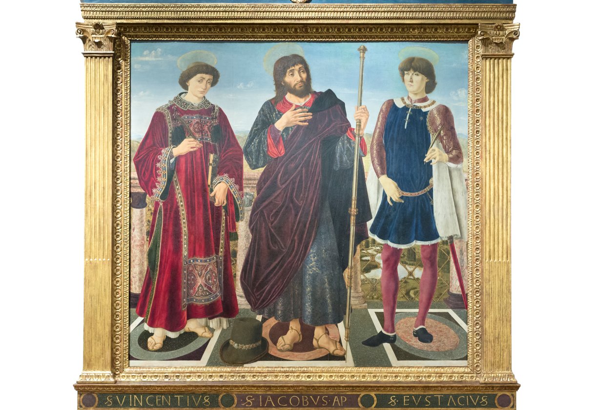 St Vincent, St James og St Eustace af Antonio Pollaiolo