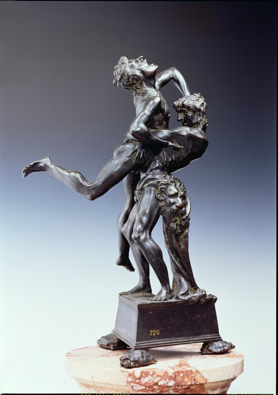 Hercules og Antaeus, ca. 1475-80 (bronze) (se også 79921) af Antonio Pollaiuolo