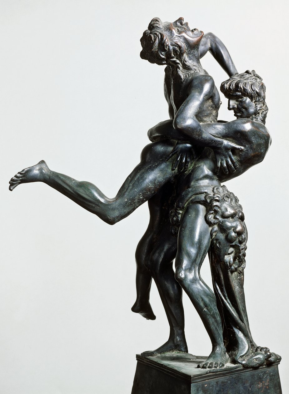 Hercules og Antaeus, ca 1475, af Antonio Pollaiuolo (1431 eller 1432-1498), bronzestatue, 46 cm, Italien af Antonio Pollaiuolo