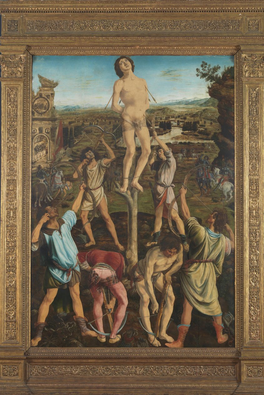 Sankt Sebastians martyrium, 1475 af Antonio Pollaiuolo