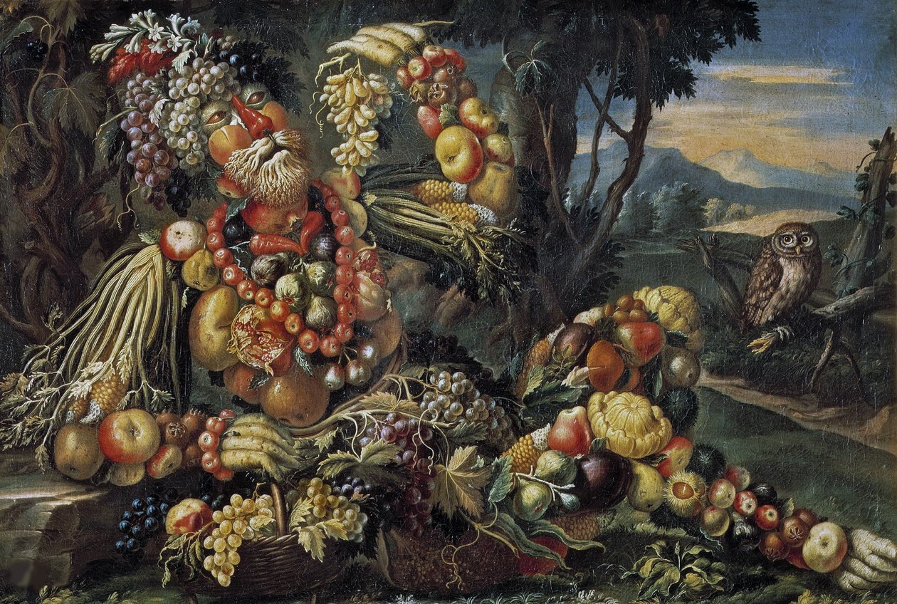 De fire årstider: efterår, mellem 1685 og 1695. af Antonio Rasio