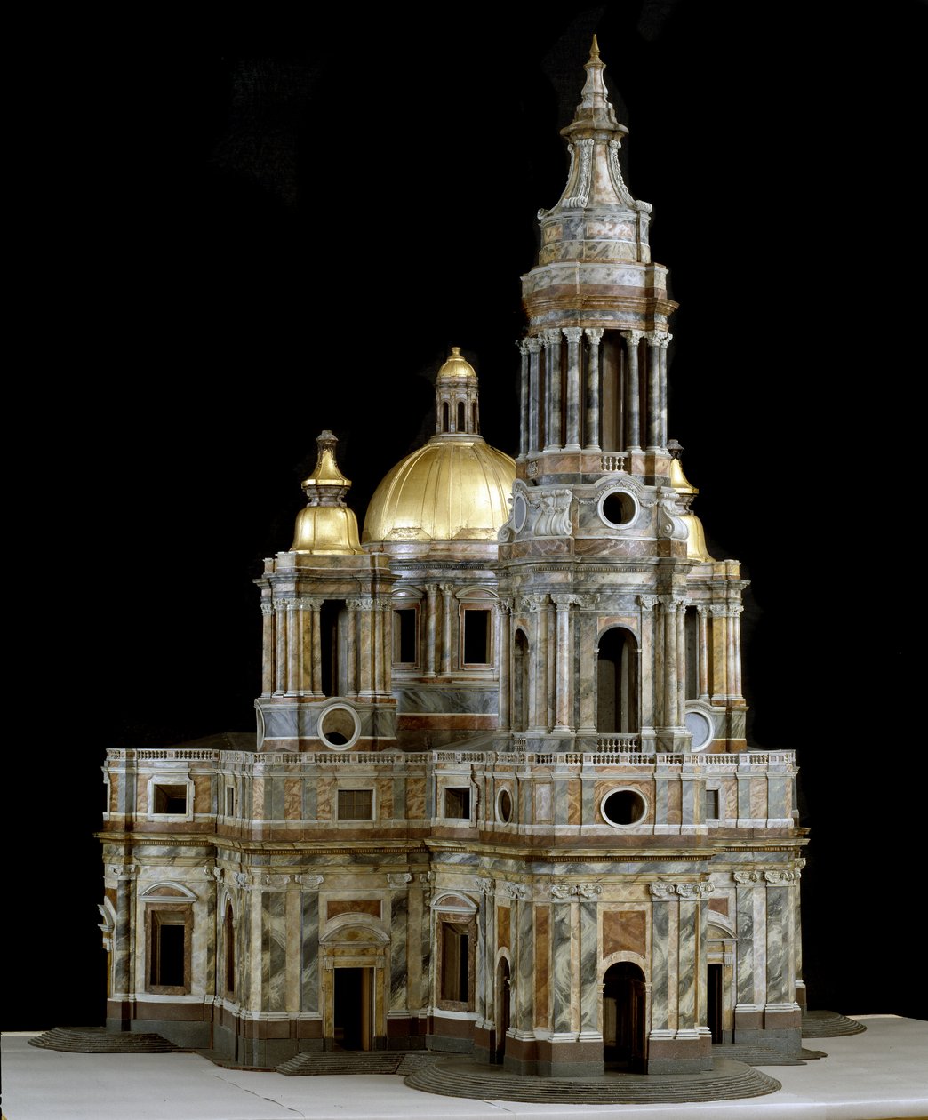 Model af katedralen St. Isaac af Dalmatien i Sankt Petersborg af Antonio Rinaldi