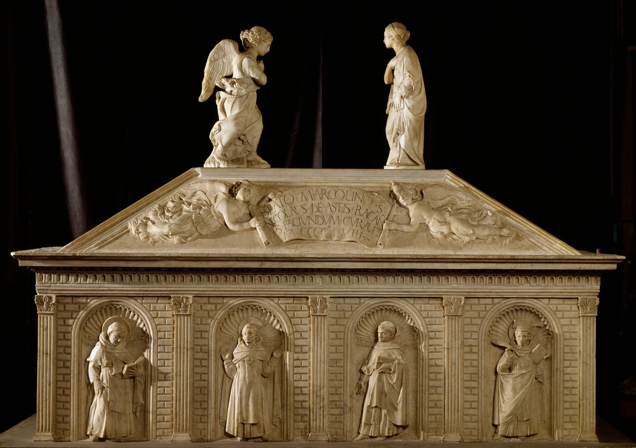 Begravelsesmonument for den salige Marcolino Amanni af Antonio Rossellino