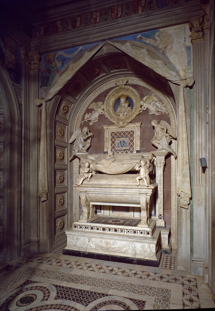 Graven af Portugals kardinal, James af Portugal. Skulptur af Antonio Rossellino