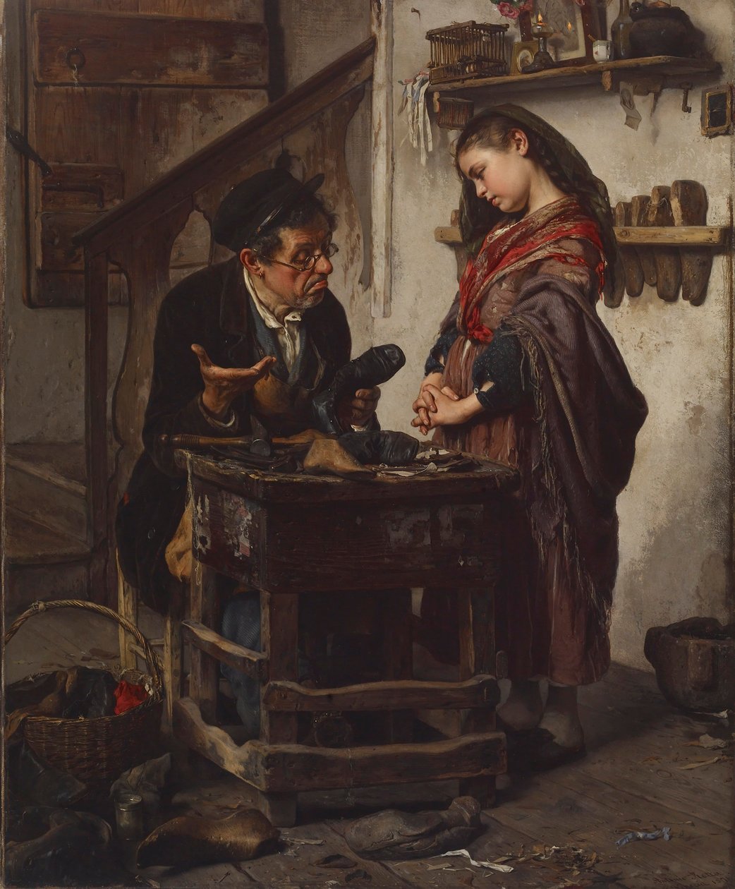 The Hopeless Case, 1871 (olie på stof) af Antonio Rotta