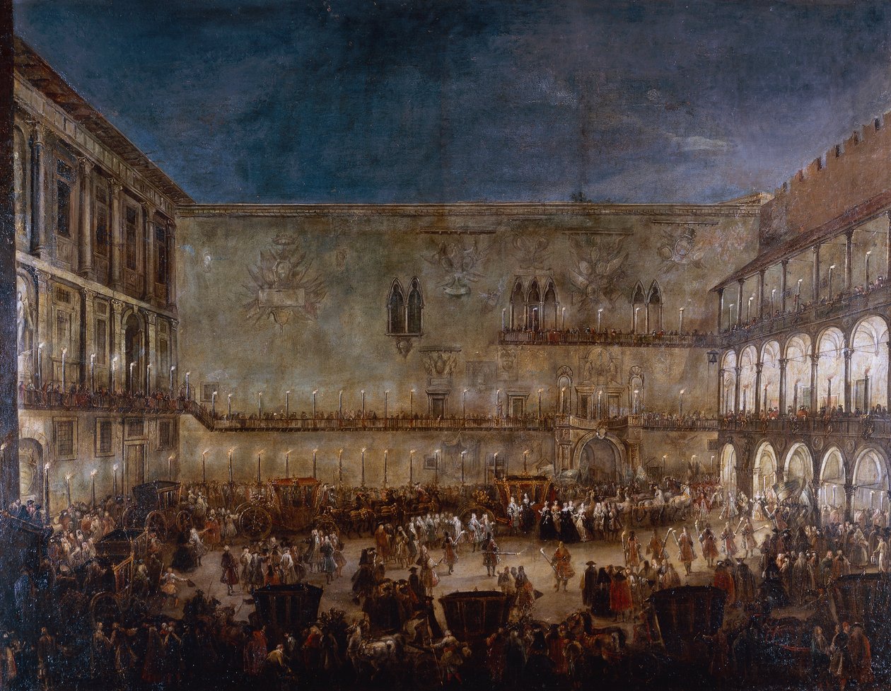 Saksin prinsessa Amalien saapuminen Padovaan, Antonio Stom (noin 1688-1734) af Antonio Stom