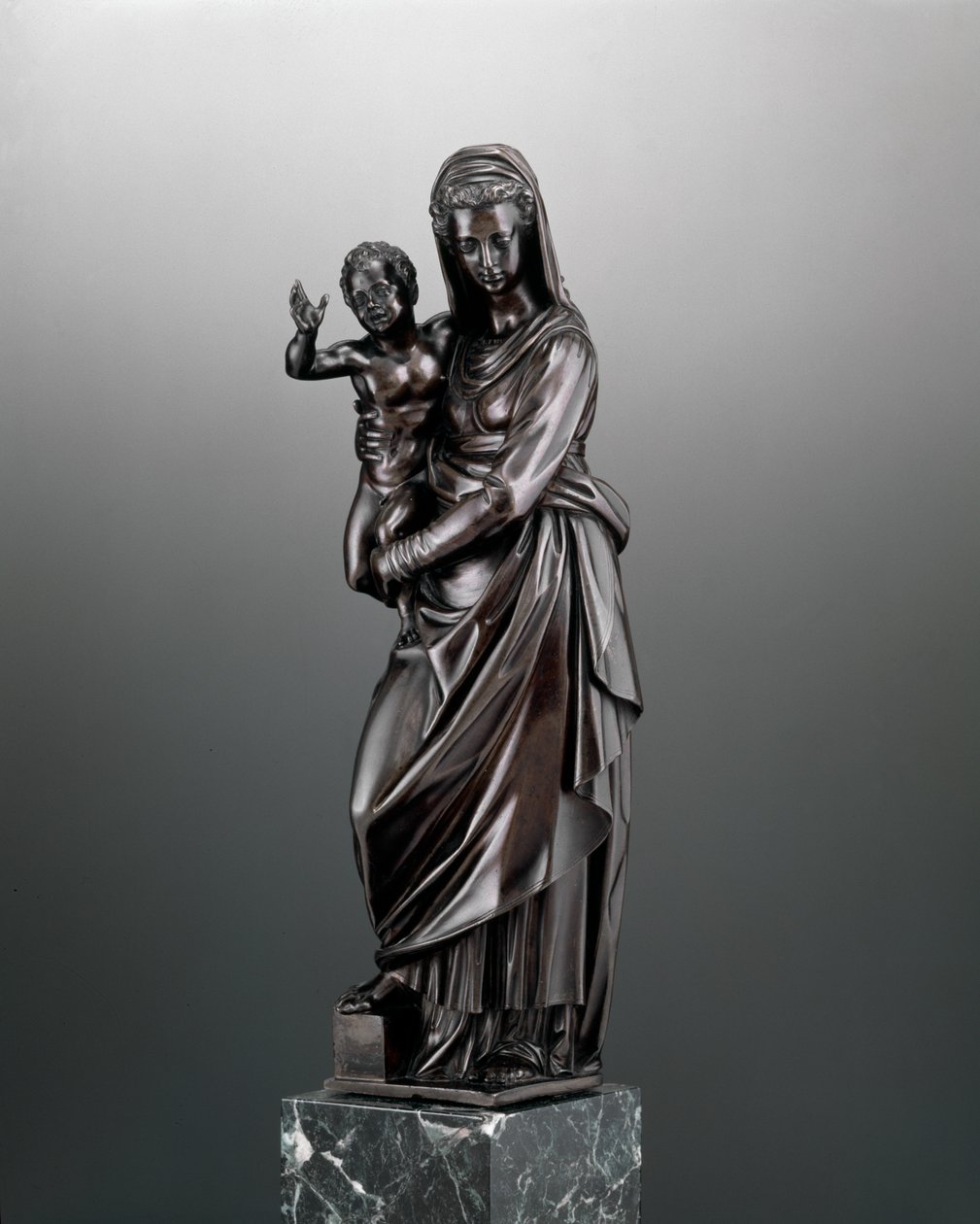Jomfru og barn, ca. 1600 (bronze) af Antonio Susini