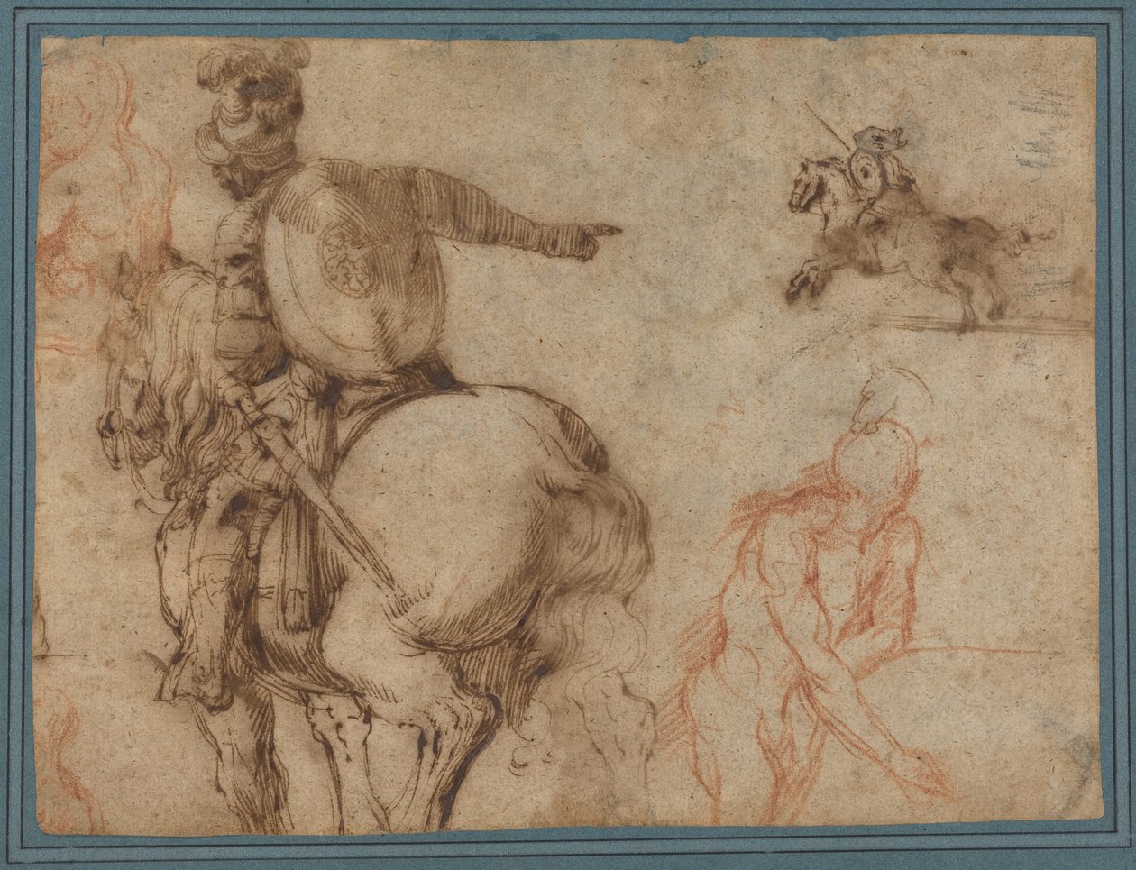 Ein Soldat zu Pferd und andere Studien af Antonio Tempesta
