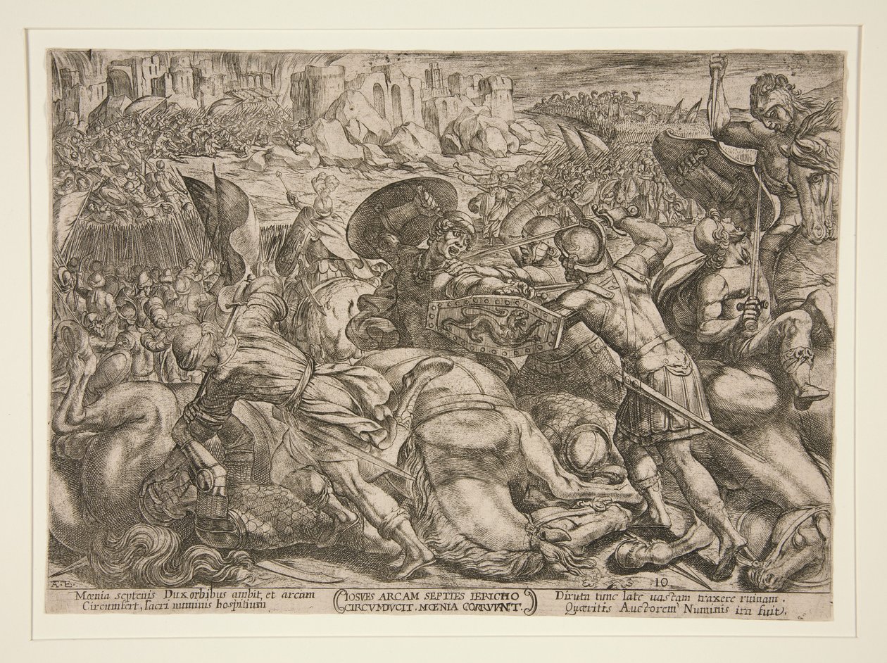 Slaget ved Jeriko af Antonio Tempesta
