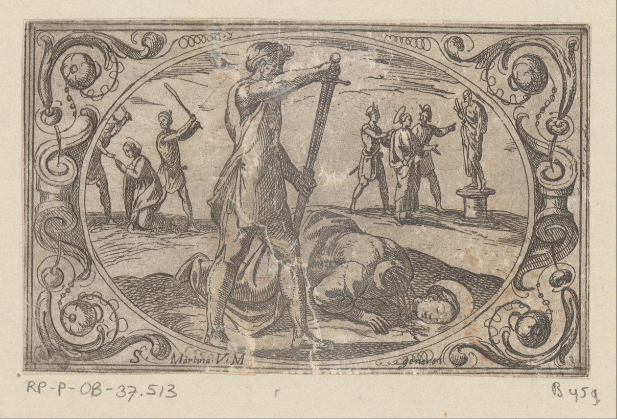 H. Martina Romeinse martelaressen (serietitel) Imagini di moltes vergini Rom i martyrium (serietitel) af Antonio Tempesta