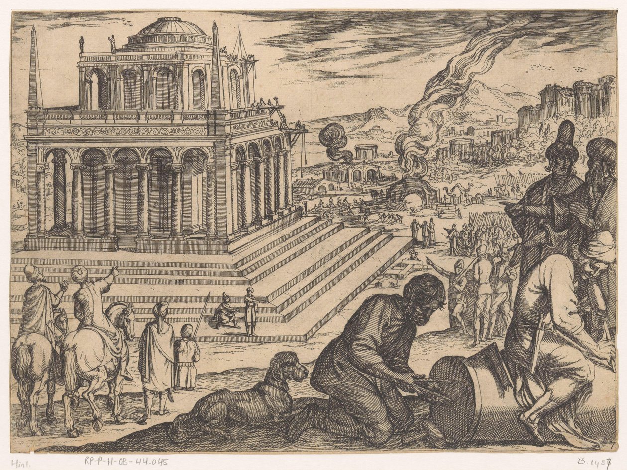 Mausoleet i Halikarnassos af Antonio Tempesta