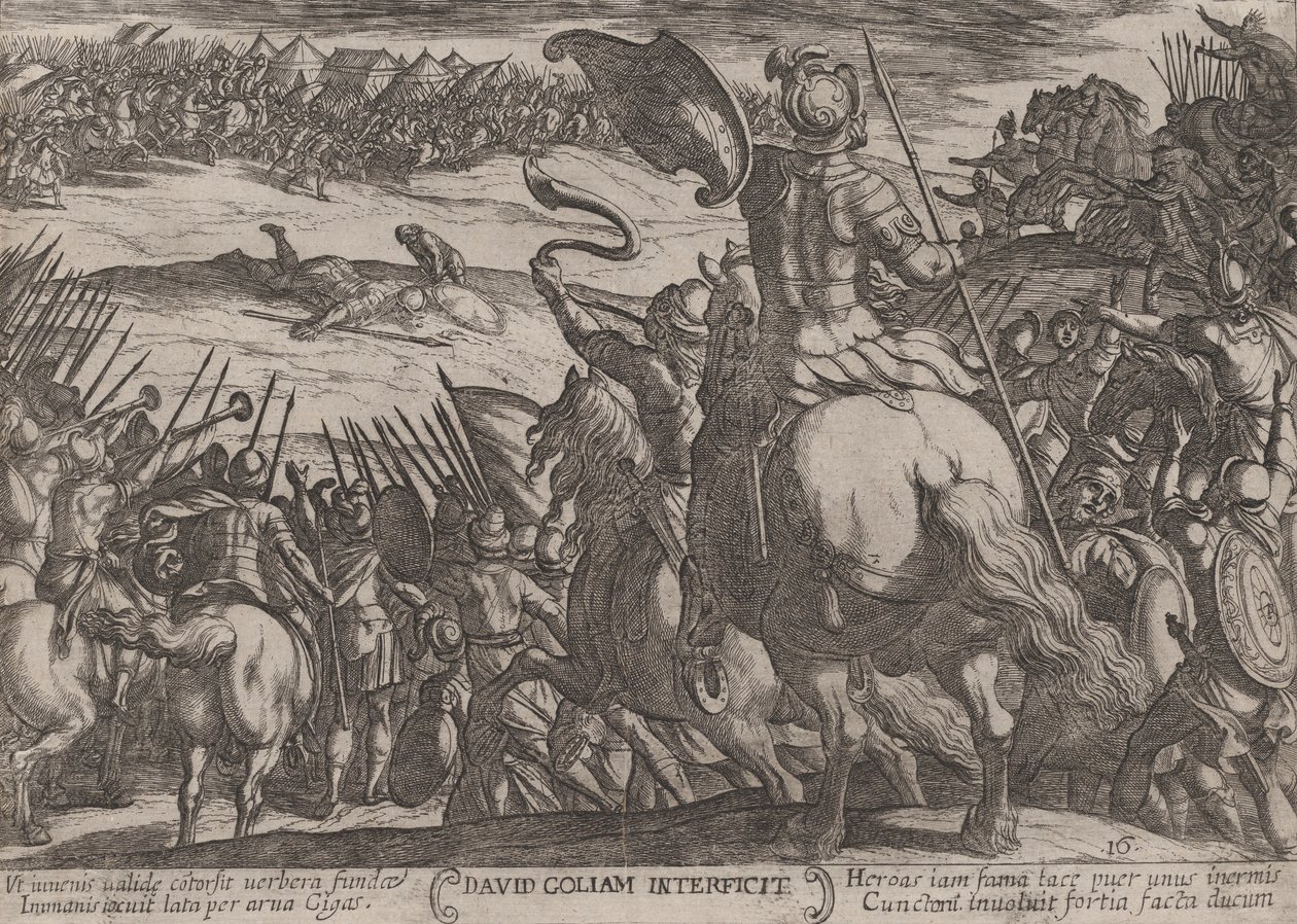 Plade 16: David Killing Goliath, fra 
