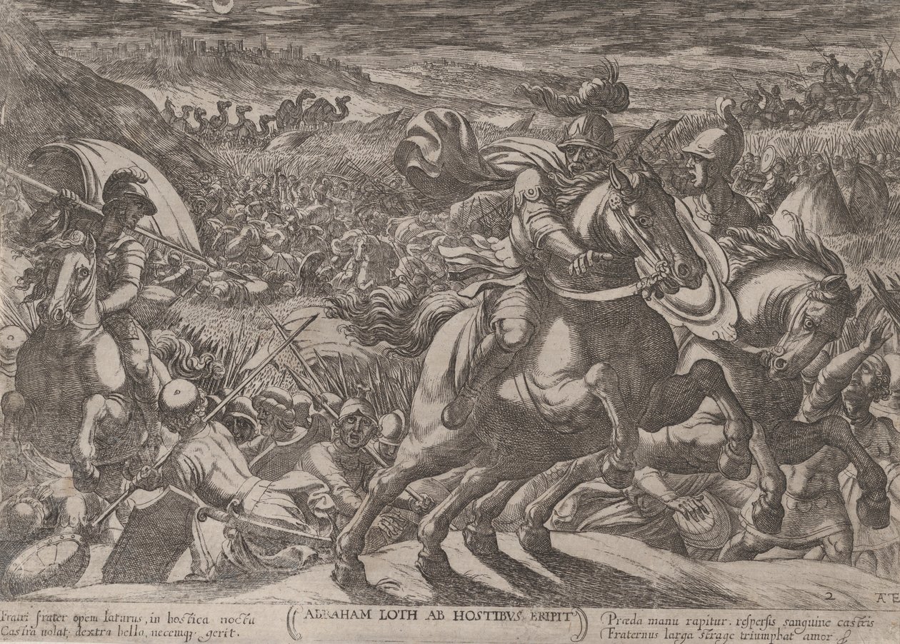 Plade 2: Abraham befrier sin nevø Lot, fra 
