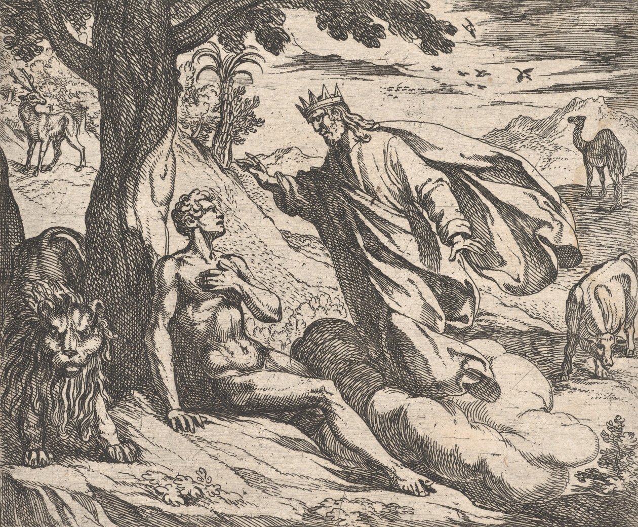 Plade 2: The Creation of Man Hominis creatio, fra Ovids 