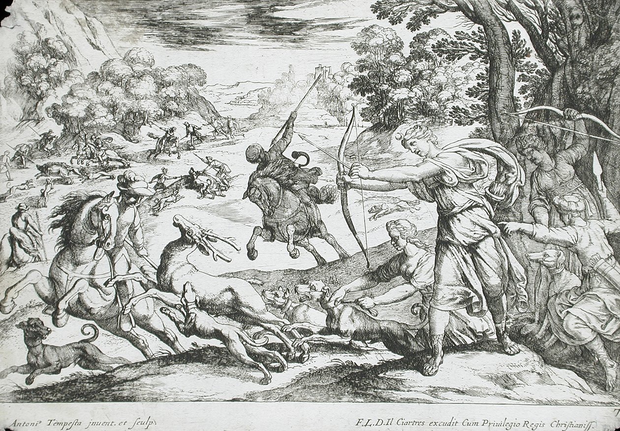 Hjortejagt af Antonio Tempesta